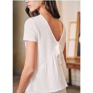 Sézane Ninon T-Shirt in Ecru M